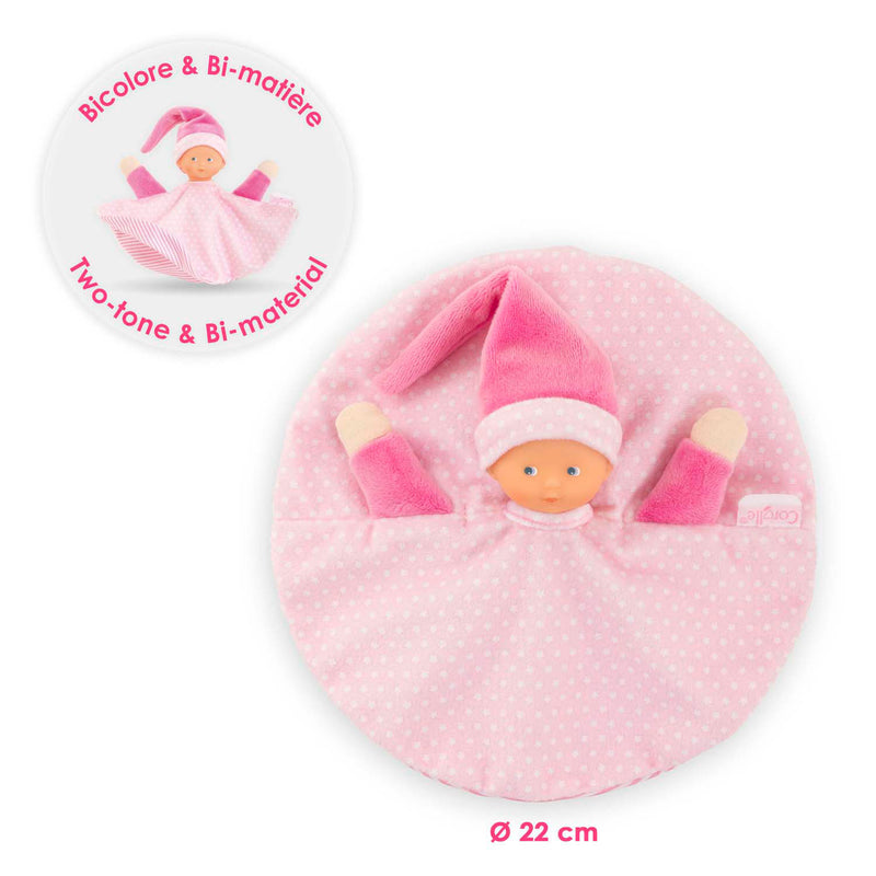 Afbeelding laden in galerijviewer, Corolle tidoudou - roze knuffeldoek, 17cm
