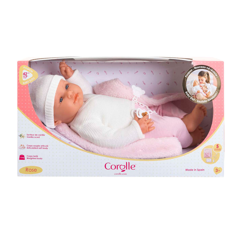 Afbeelding laden in galerijviewer, Corolle mon grand babypop rose 42cm - 5dlg.
