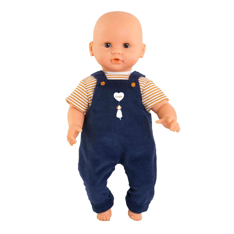 Afbeelding laden in galerijviewer, Corolle t-shirt en marineblauw overall, 30cm
