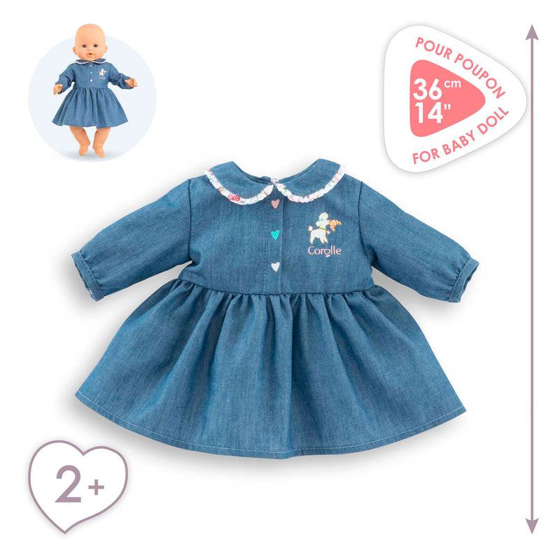 Afbeelding laden in galerijviewer, Corolle jurk voor babypop, 36cm
