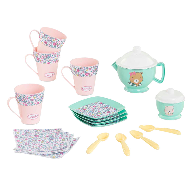 Afbeelding laden in galerijviewer, Corolle mijn thee set voor babypop, 30dlg.
