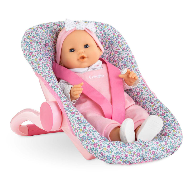 Afbeelding laden in galerijviewer, Corolle poppen draagzak bloemen babypop 36cm roze speelgoed.
