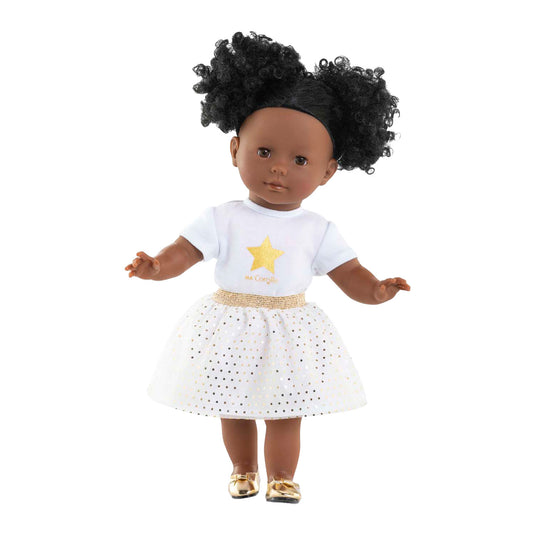 Corolle poppenkleding set topje en rok ivoor goud 36cm poppen. m