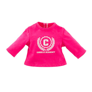 Corolle fuchsia t-shirt voor poppen, 36cm