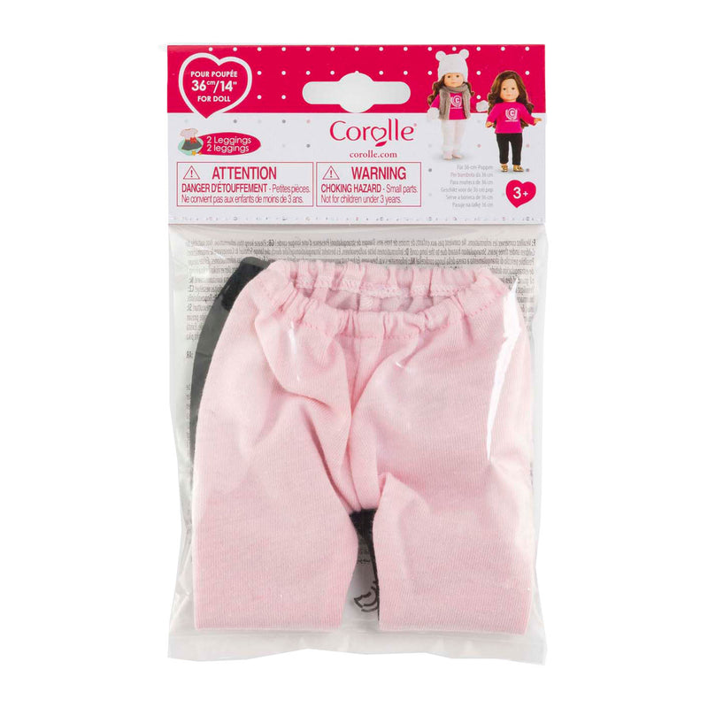 Afbeelding laden in galerijviewer, Corolle set van 2 leggings voor poppen, 36cm
