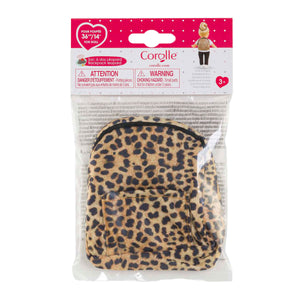 Corolle rugzak poppen luipaard 36cm speelgoed accessoire.