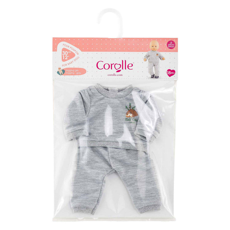 Afbeelding laden in galerijviewer, Corolle grijs joggingpak kleine ontdekker - 30cm
