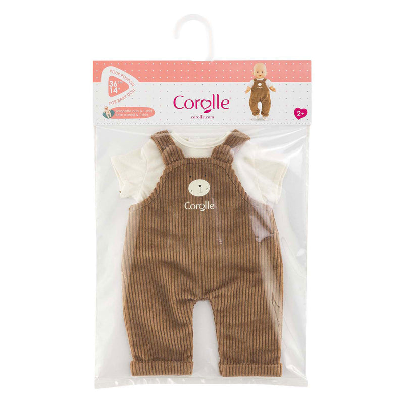 Afbeelding laden in galerijviewer, Corolle poppenkostuum overall met t-shirt kleine ontdekker 36cm. m
