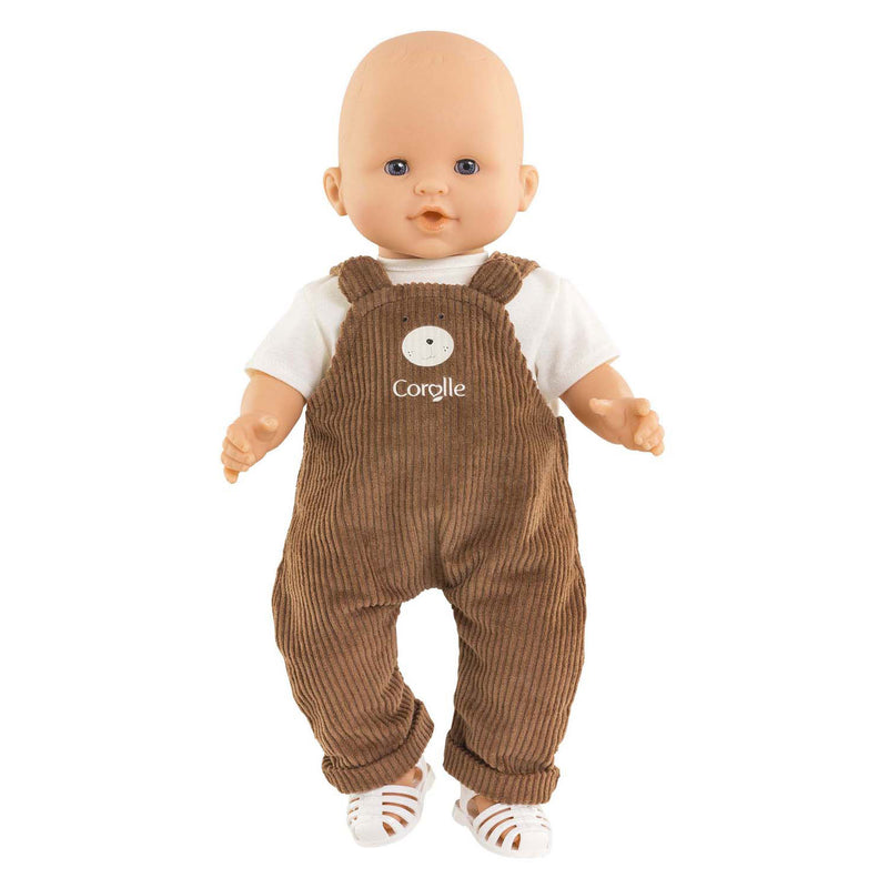 Afbeelding laden in galerijviewer, Corolle poppenkostuum overall met t-shirt kleine ontdekker 36cm. m
