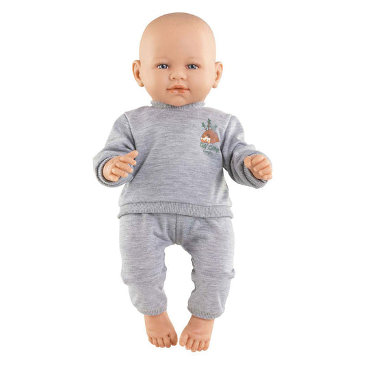 Corolle poppen joggingpak grijs kleine ontdekker 42cm - poppenkleding. m