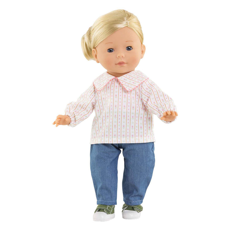 Afbeelding laden in galerijviewer, Corolle poppenjeans blauw - kleding voor pop 36cm denim look.
