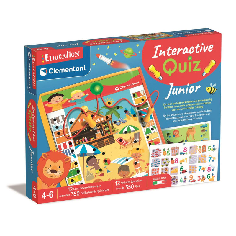 Afbeelding laden in galerijviewer, Clementoni education - interactive quiz junior - educatief speelgoed - kleuter speelgoed - 4+ jaar
