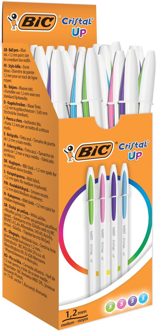 Bic balpen cristal up fun 0,35 mm kleurenassortiment