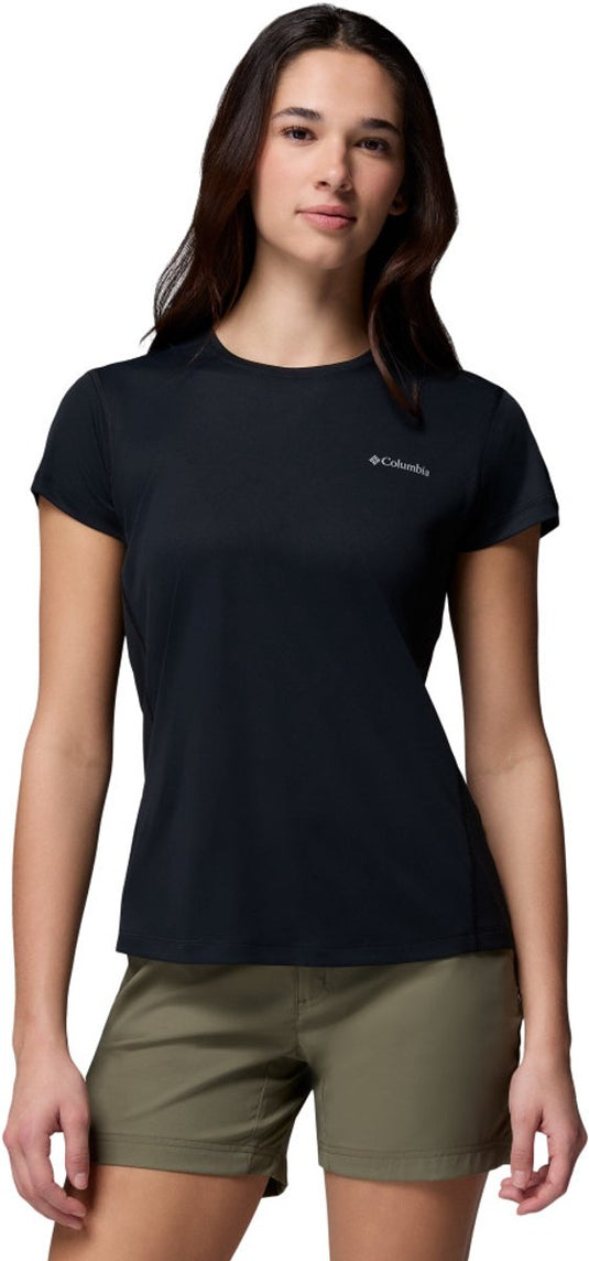 Columbia zero rules™ light ss crew dames outdoorshirt - black