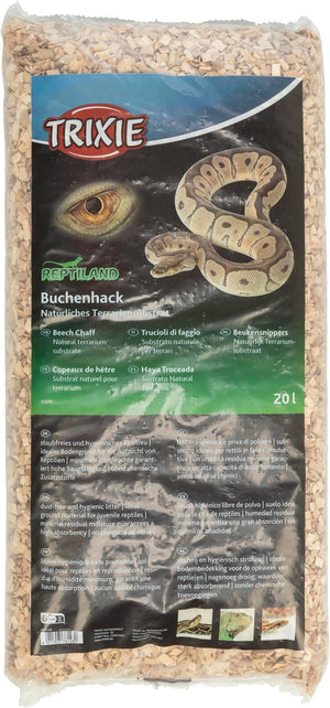 Trixie beukensnippers - stofvrij terrariumsubstraat - 20 ltr, hygiënisch en absorberend