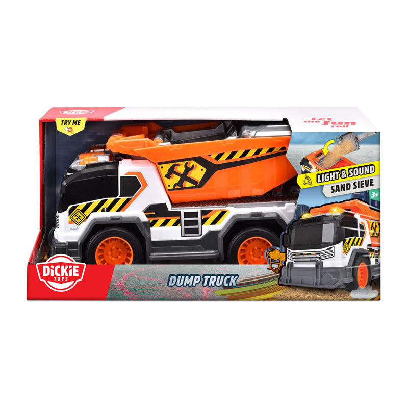 Afbeelding laden in galerijviewer, Dickie toys - kiepwagen - vrachtwagen - licht en geluid - vanaf 3 jaar
