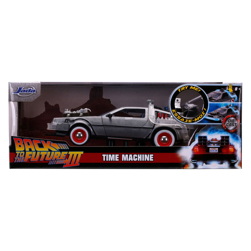 Afbeelding laden in galerijviewer, Jada toys jada die-cast time machine (back to the future 3) 1:24
