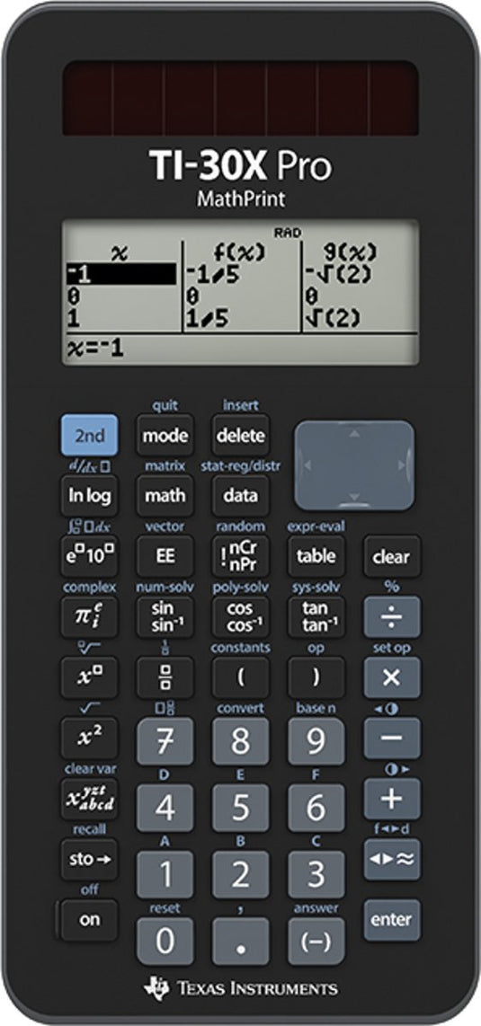 Texas instruments ti-30x pro mathprint cas wetenschappelijke rekenmachine