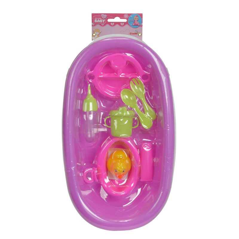 Afbeelding laden in galerijviewer, Simba poppenbadje met accessoires badspeelgoed voor kinderen - inclusief badeendje.
