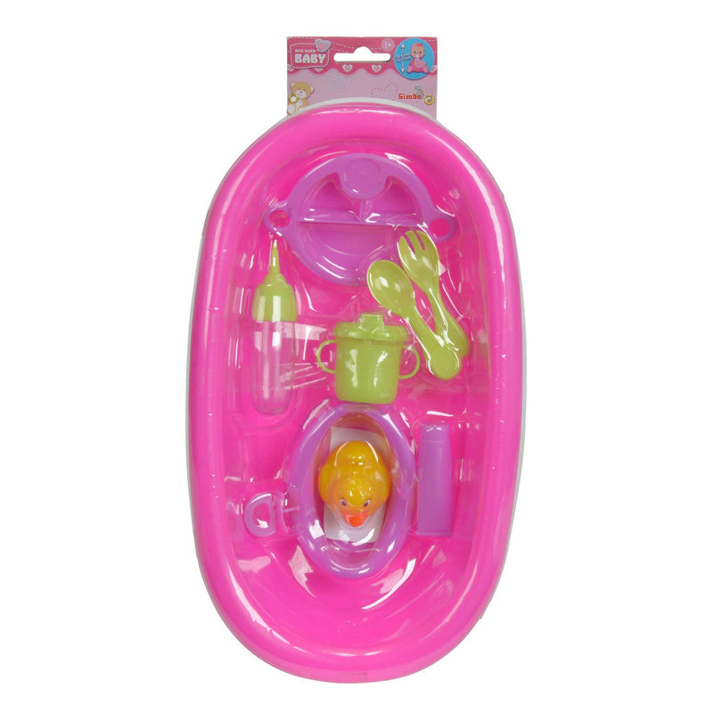 Afbeelding laden in galerijviewer, Simba poppenbadje met accessoires badspeelgoed voor kinderen - inclusief badeendje.
