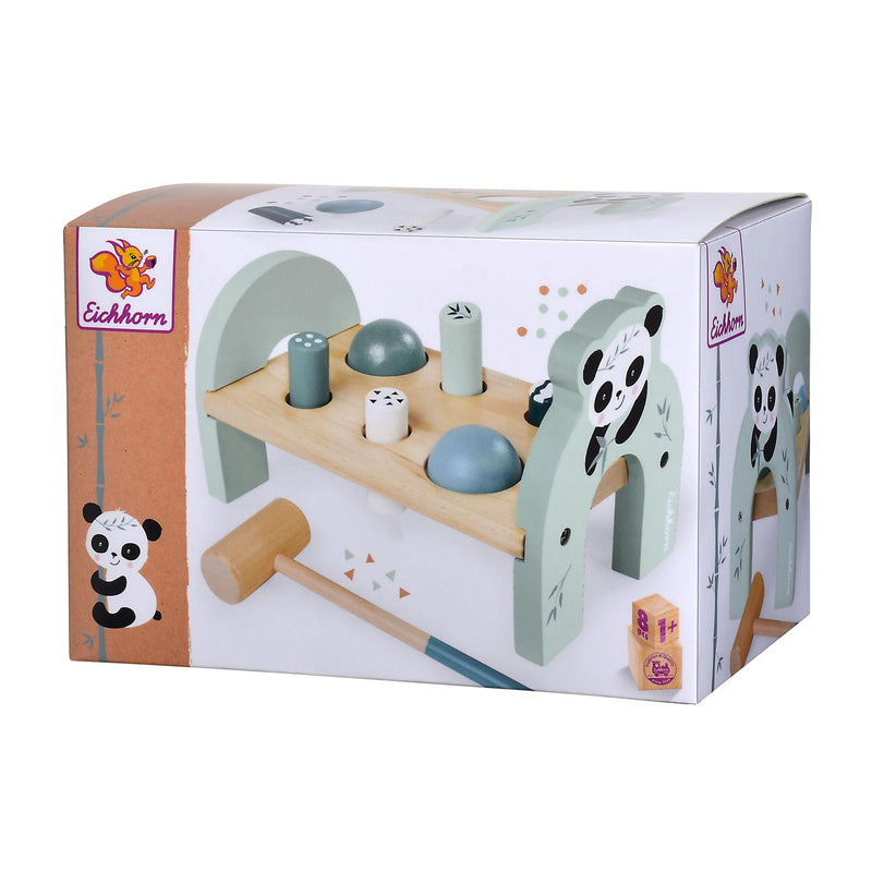 Afbeelding laden in galerijviewer, Eichhorn houten speelgoed hamerbank panda - educatief kinderspeelgoed.
