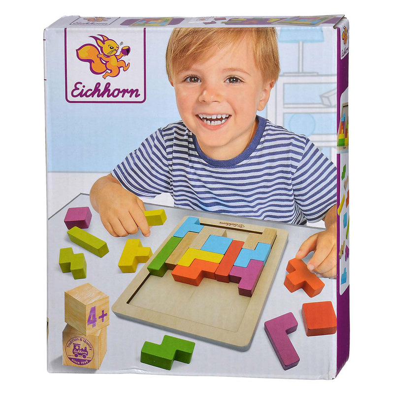 Afbeelding laden in galerijviewer, Eichhorn houten vormenpuzzel educatief speelgoed 20-delig.
