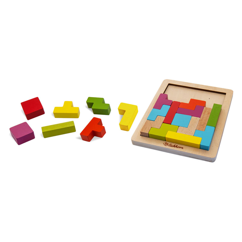 Afbeelding laden in galerijviewer, Eichhorn houten vormenpuzzel educatief speelgoed 20-delig.
