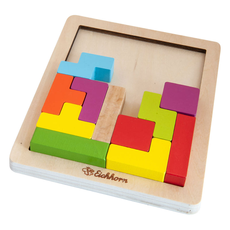 Afbeelding laden in galerijviewer, Eichhorn houten vormenpuzzel educatief speelgoed 20-delig.
