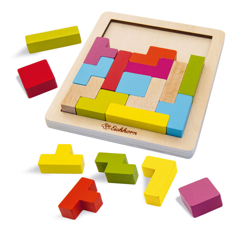 Afbeelding laden in galerijviewer, Eichhorn houten vormenpuzzel educatief speelgoed 20-delig.
