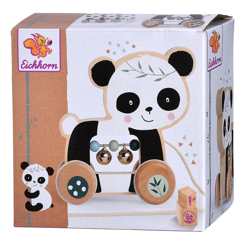 Afbeelding laden in galerijviewer, Eichhorn houten trekdier panda
