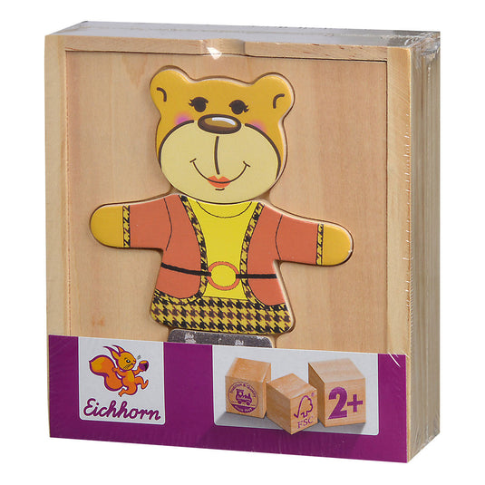 Eichhorn houten puzzel beer, 20st.