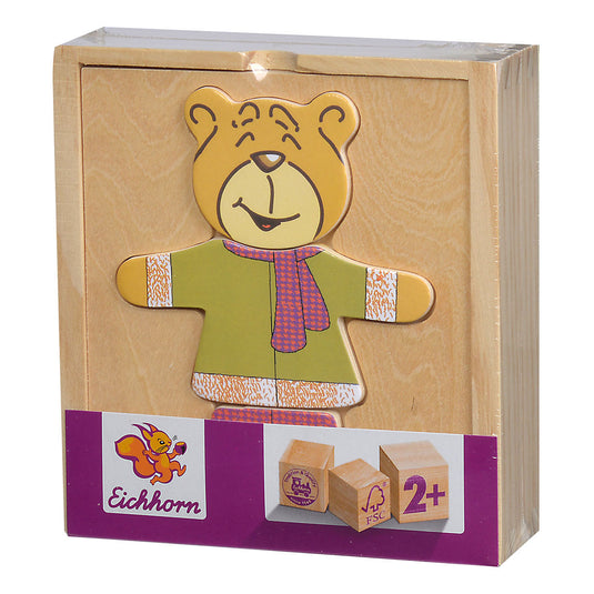 Eichhorn houten puzzel beer, 20st.