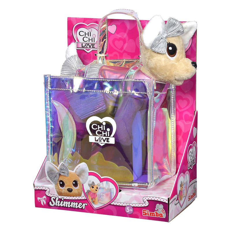 Afbeelding laden in galerijviewer, Simba chi chi love shimmer knuffelhond in tas
