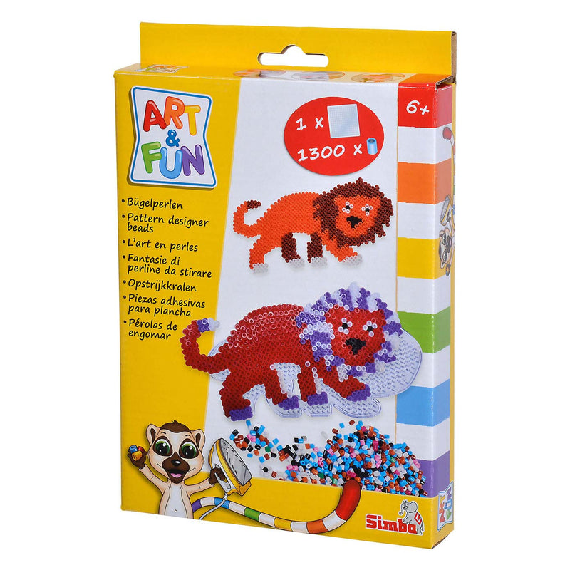 Afbeelding laden in galerijviewer, Simba art fun strijkkralen dieren set
