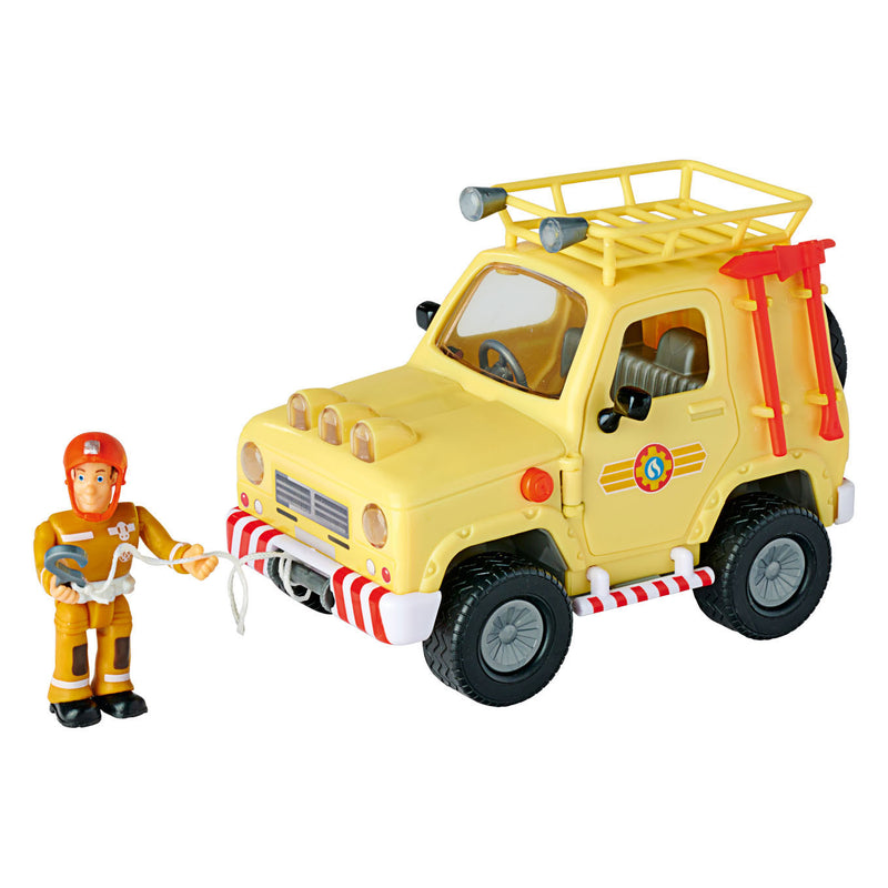 Afbeelding laden in galerijviewer, Simba brandweerman sam mountain 4x4 jeep met figuur
