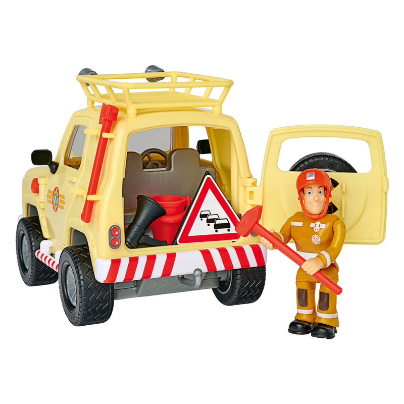 Afbeelding laden in galerijviewer, Simba brandweerman sam mountain 4x4 jeep met figuur
