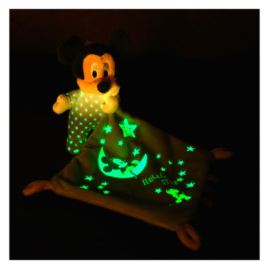 Simba disney mickey mouse glow in the dark doudou starry knuffeldoek