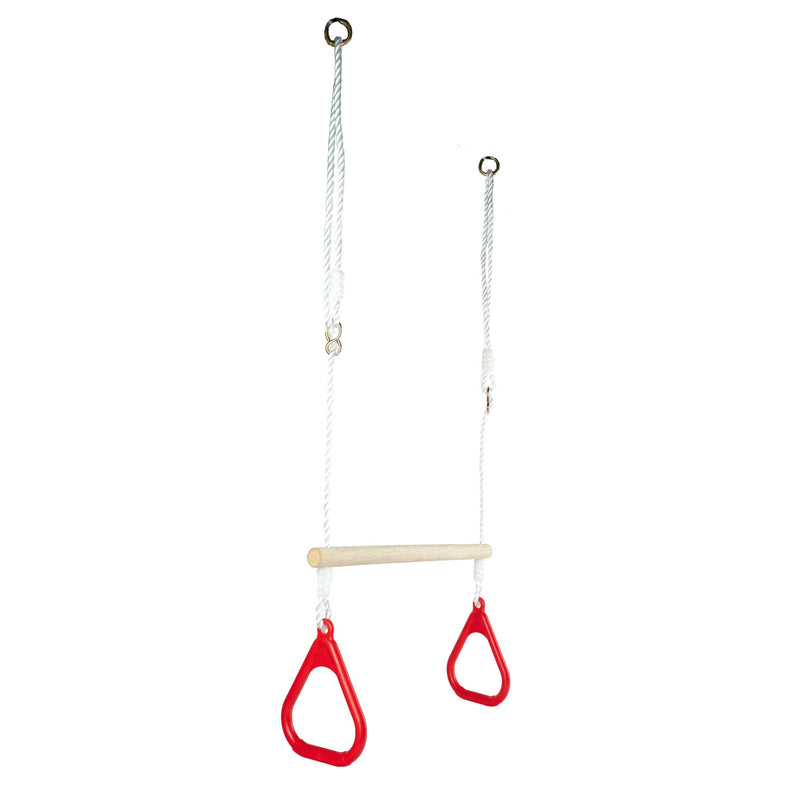 Afbeelding laden in galerijviewer, Simba houten turnringen outdoor set - verstelbare trapeze - eichhorn.
