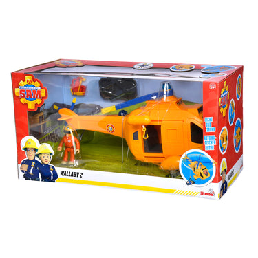 Simba brandweerman sam wallaby 2 helikopter mef figuur
