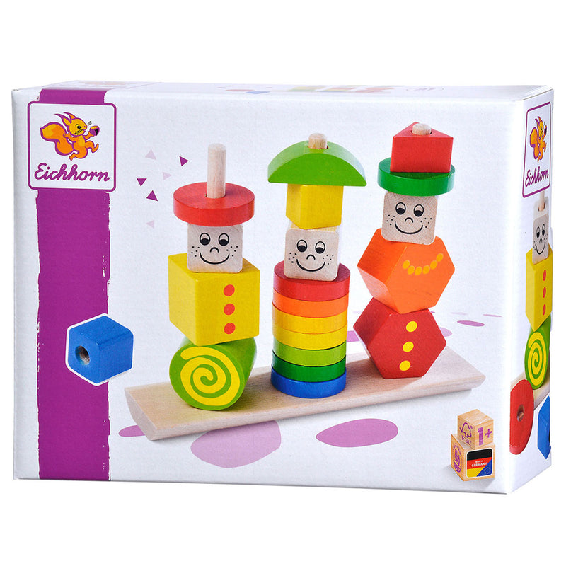 Afbeelding laden in galerijviewer, Eichhorn heros - figure stacking puzzle 21pcs
