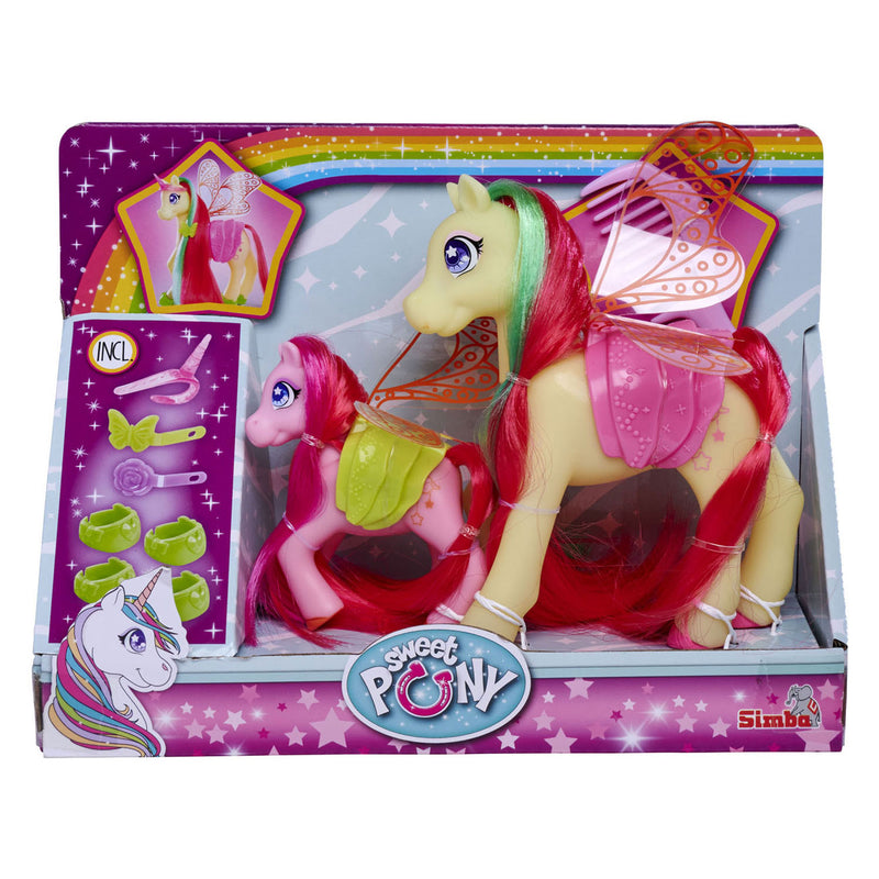 Afbeelding laden in galerijviewer, Simba sweet pony kappop fairies met accessoires
