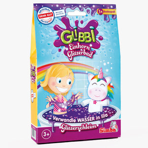Glibbi eenhoorn glitterbad