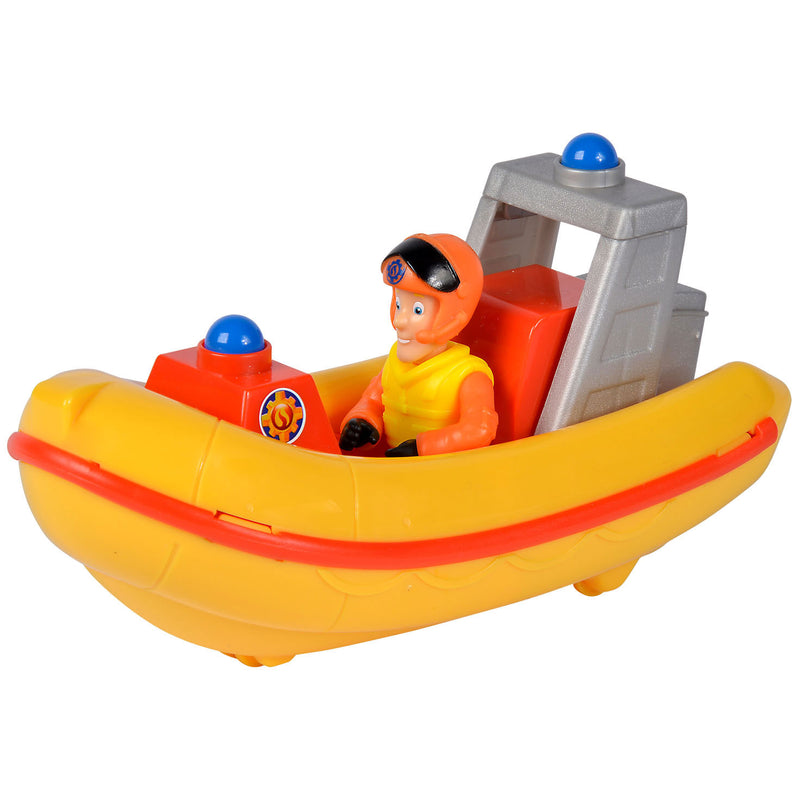 Afbeelding laden in galerijviewer, Simba brandweerman sam reddingsboot met speelfiguur elvis
