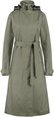Agu trench coat long regenjas urban outdoor dames - groen - xs
