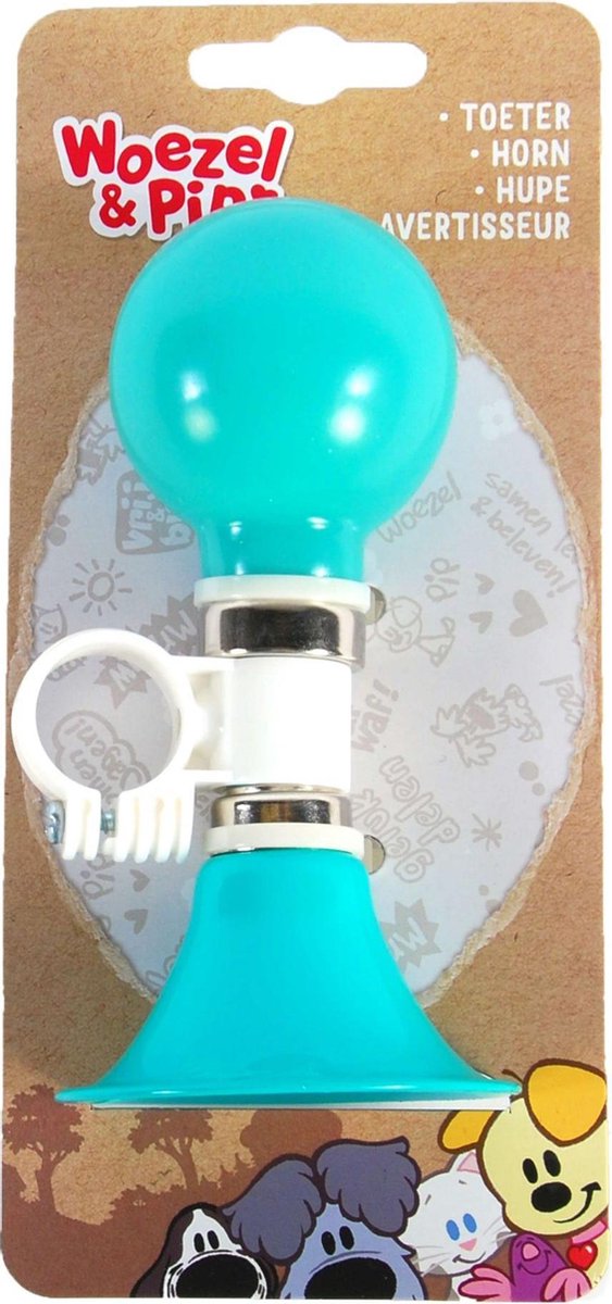 Afbeelding laden in galerijviewer, Woezel Pip Fietstoeter - Kinderen - Mint Blauw
