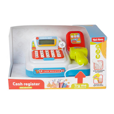 Toi-toys kassa met geld+scanner +l-g 2ass
