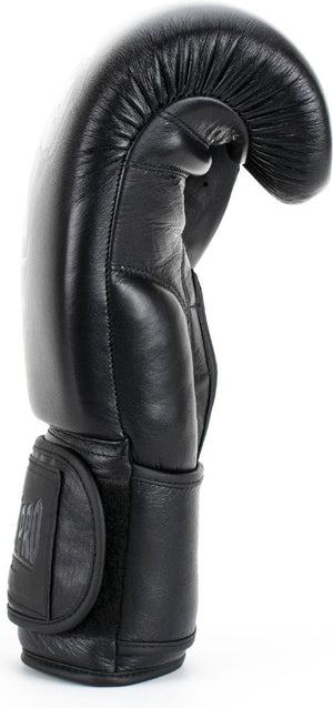 Super pro combat gear legend lederen (kick)bokshandschoenen zwart 18oz