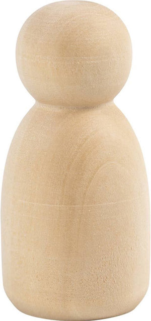 Creativ company cc houten figuur ovaal 6 cm 5 stuks