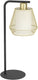 Eglo ciudadela tafellamp - e27 - 50 cm - zwart|goud|wit - staal|textiel