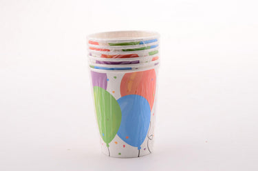 Lifetime party casa papieren bekers 266ml - 6 stuks - feest wegwerp - feest bekers set - feest accessoires - kinder verjaardag bekers